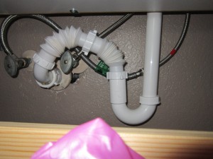 Flex piping should not be used. It traps debris and will eventually clog or leak.